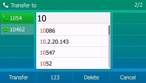 Yealink Call Transfer 2