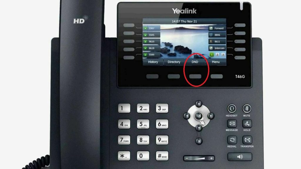 DND on Yealink Phones 1
